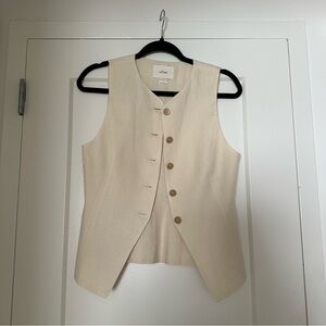 Aritzia Wilfred Regal Linen Vest